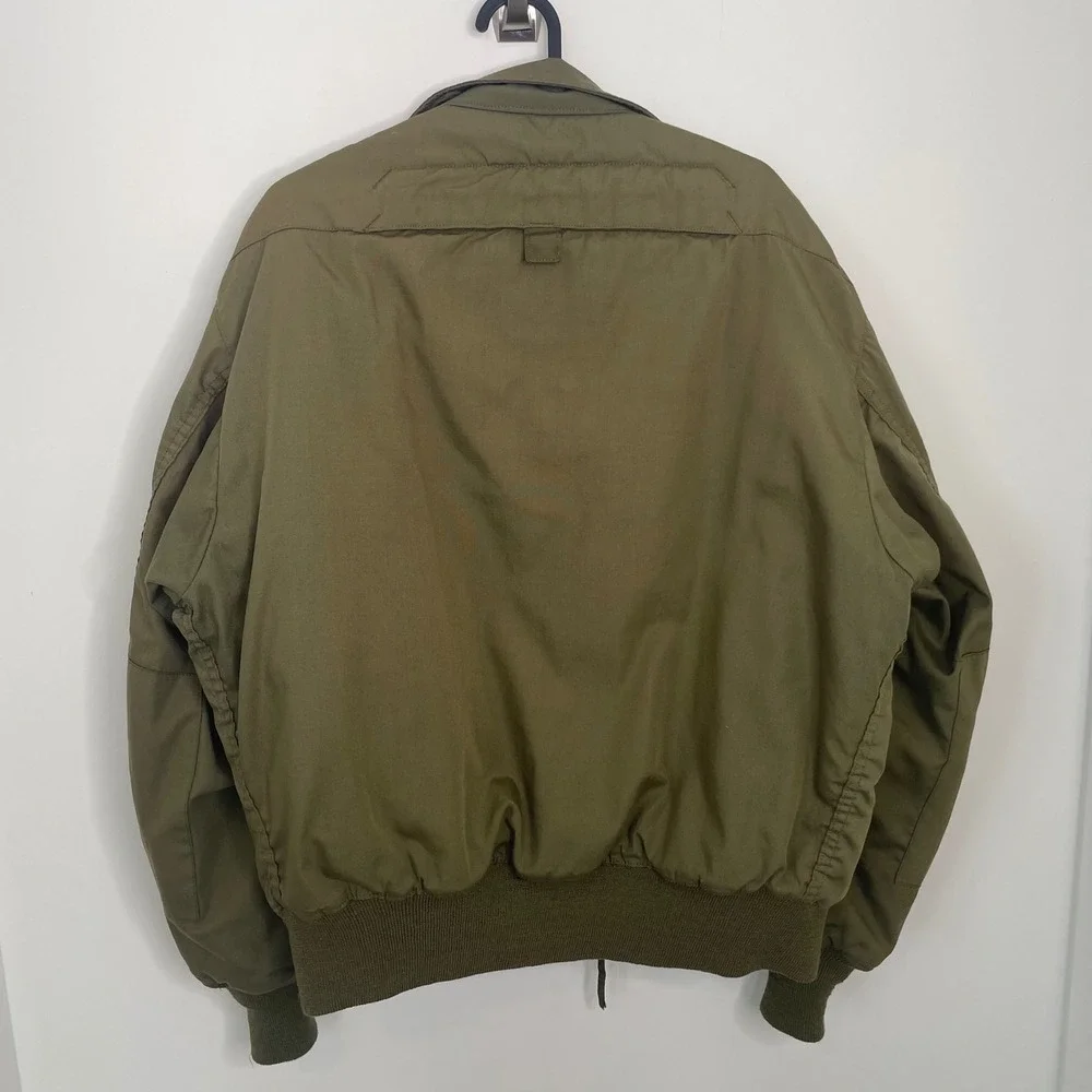 Vintage Avirex US Military Cold Weather Aramid Tanker Jacket Green Large - Picture 6 of 6